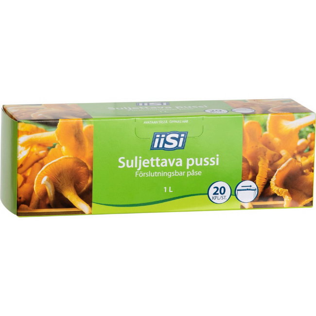 Пакеты для заморозки  IISI ( с застежкой ) 1л 20 шт