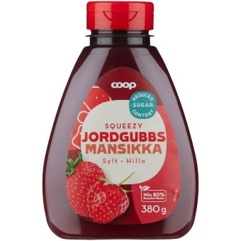 Клубничное варенье Coop в бутылке 380 гр Клубничное варенье Coop в бутылке 380 гр