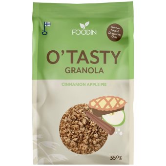 Гранола Foodin O'Tasty с яблоком и овсом 350 гр