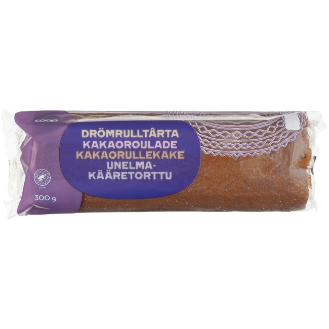 Шоколадный рулет с ванильной начинкой Coop 300 гр