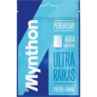 Жевательная резинка Aqua Menthol Mynthon Ultra 44 гр Жевательная резинка Aqua Menthol Mynthon Ultra 44 гр