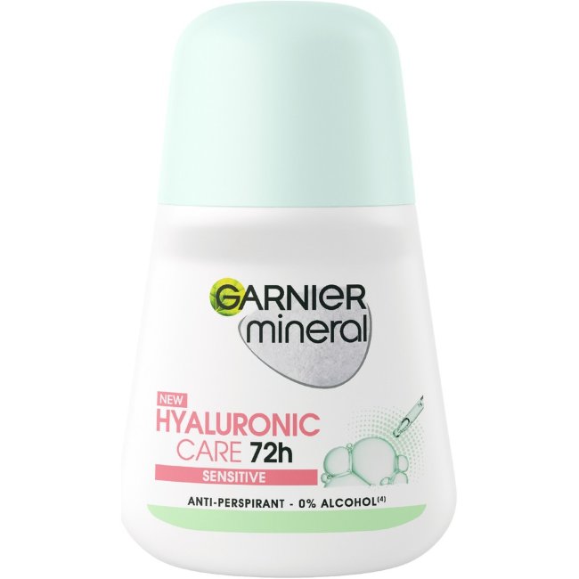 Роликовый дезодорант Garnier Mineral Hyaluronic Care 72 ч для чувствительной кожи 50 мл Роликовый дезодорант Garnier Mineral Hyaluronic Care 72 ч для чувствительной кожи 50 мл