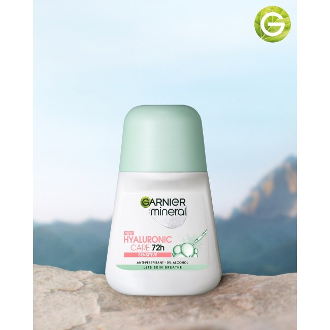 Роликовый дезодорант Garnier Mineral Hyaluronic Care 72 ч для чувствительной кожи 50 мл Роликовый дезодорант Garnier Mineral Hyaluronic Care 72 ч для чувствительной кожи 50 мл