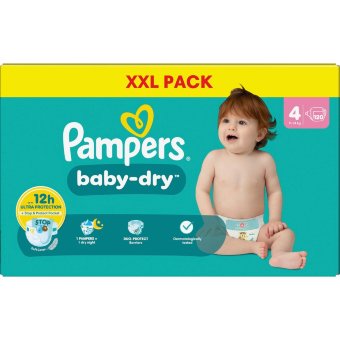 Подгузники Pampers BabyDry S4 9-14 кг 120 шт
