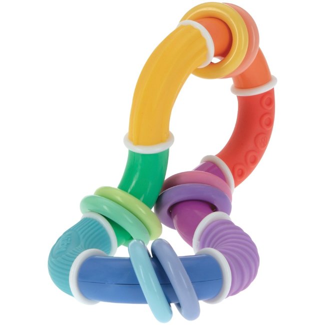 Игрушка-прорезыватель Nuby Twist&Rattle с кольцами