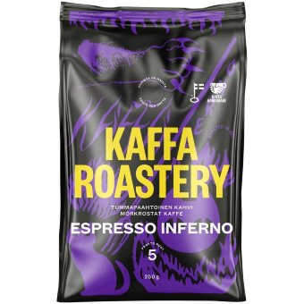Кофе к зернах эспрессо Roastery Espresso Inferno 250 гр papu