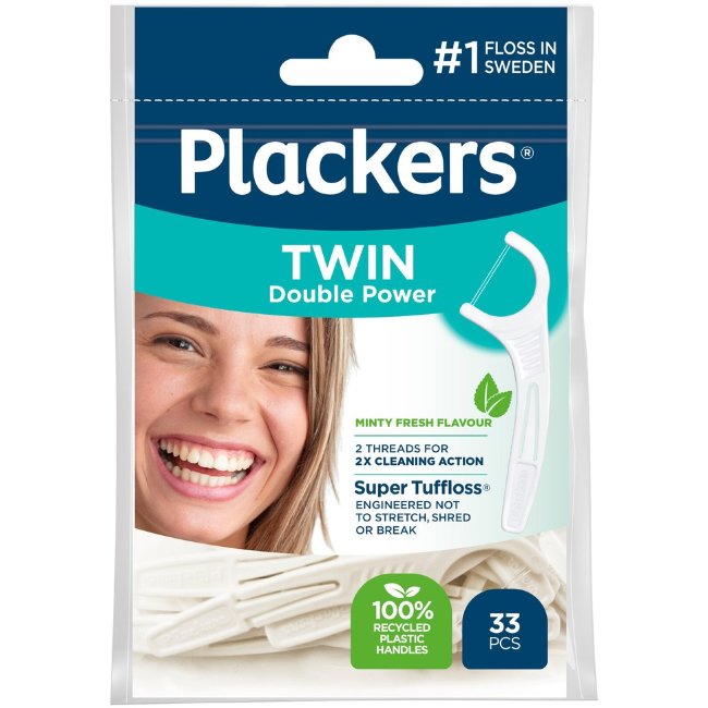 Зубная нить Plackers Twin 33 шт Зубная нить Plackers Twin 33 шт