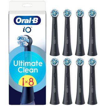Сменные насадки Oral-B iO Ultimate Clean Black 8 шт Сменные насадки Oral-B iO Ultimate Clean Black 8 шт
