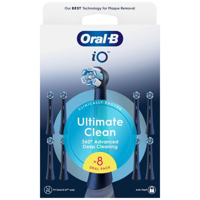 Сменные насадки Oral-B iO Ultimate Clean Black 8 шт Сменные насадки Oral-B iO Ultimate Clean Black 8 шт