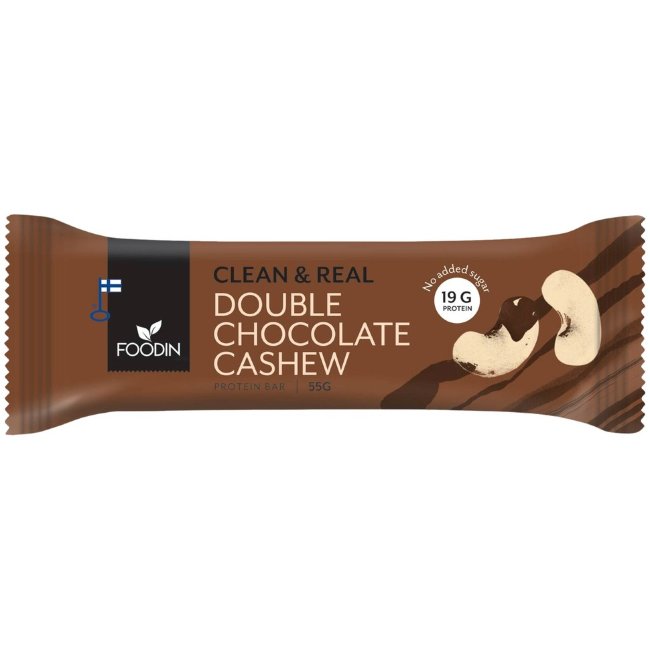 Протеиновый батончик Foodin Clean&Real Double Chocolate Cashew 55 гр