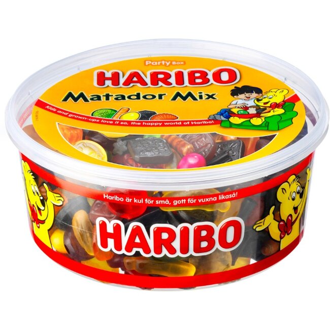 Микс жевательных конфет HARIBO Matador (коробка) 1000 гр Микс жевательных конфет HARIBO Matador (коробка) 1000 гр