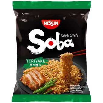 Wok-лапша пшеничная Nissin 110 гр с соусом Терияки Wok-лапша пшеничная Nissin 110 гр с соусом Терияки