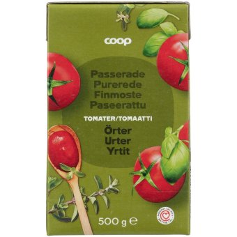 Протертые помидоры Coop с базиликом и орегано 500 гр Протертые помидоры Coop с базиликом и орегано 500 гр