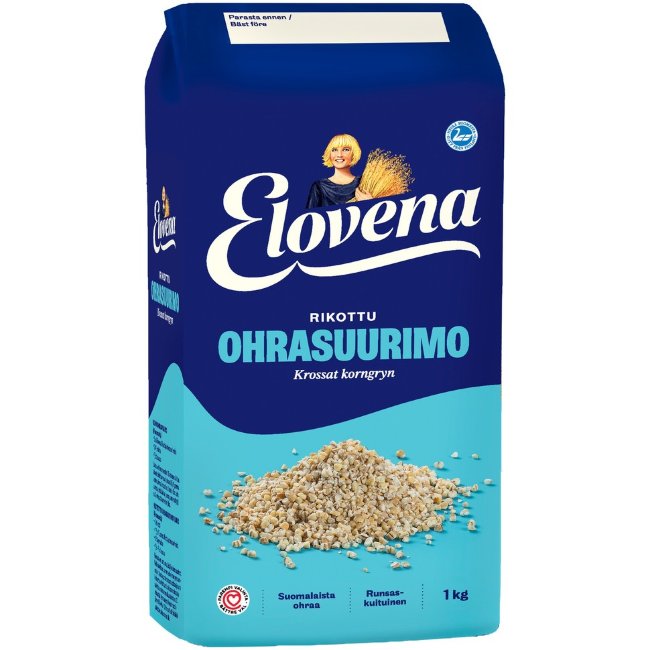 Ячменные хлопья Elovena 1 кг