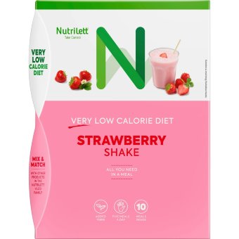 Клубничный смузи для похудения Nutrilett 10 пак Raspberry Shake 150 ккал Клубничный смузи для похудения Nutrilett 10 пак Raspberry Shake 150 ккал