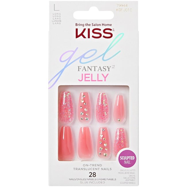Гелевые накладные ногти Kiss Gel Fantasy Jelly Nails, Be Jelly Гелевые накладные ногти Kiss Gel Fantasy Jelly Nails, Be Jelly