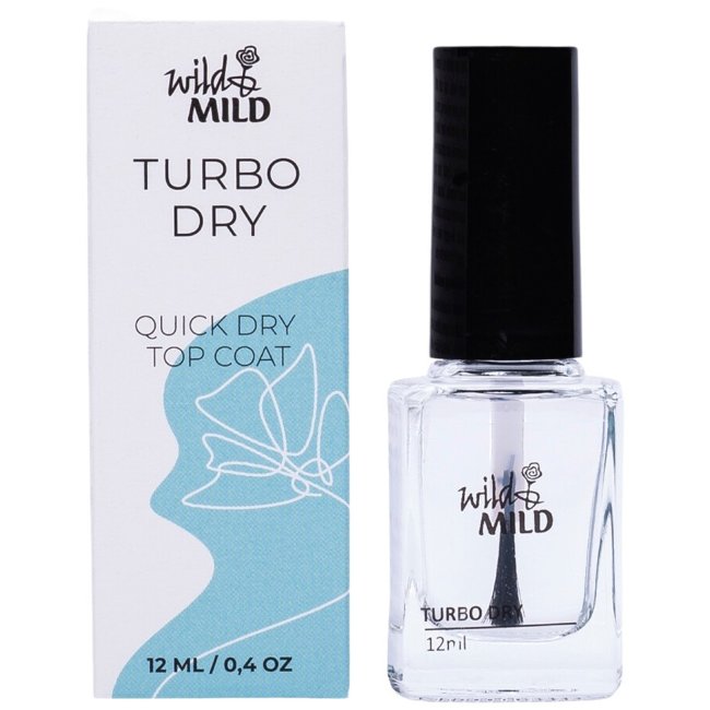 Быстросохнущее верхнее покрытие Wild&Mild Turbo Dry N003 12 мл Быстросохнущее верхнее покрытие Wild&Mild Turbo Dry N003 12 мл