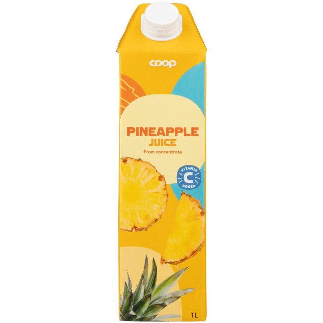 Сок ананасовый спелый Coop 1 л Сок ананасовый спелый Coop 1 л