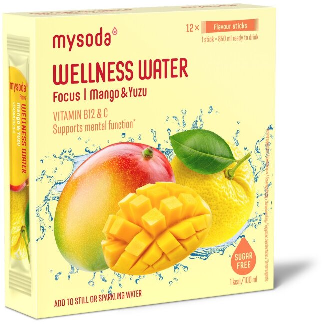 Порошок для напитка Mysoda Wellness Water манго-йузу 12x4 гр Порошок для напитка Mysoda Wellness Water манго-йузу 12x4 гр