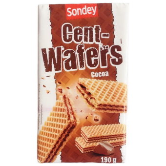 Вафли шоколадные Sondey, 190 гр Вафли шоколадные Sondey, 190 гр