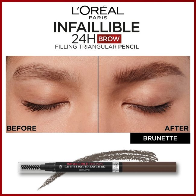 Карандаш для бровей L'Oréal Paris Infaillible Brows 24H Filling Triangular 1 мл brunette
