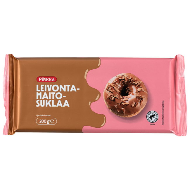 Молочный шоколад для выпечки Pirkka 200 гр Молочный шоколад для выпечки Pirkka 200 гр