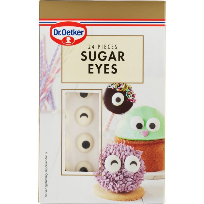Сахарные украшения для выпечки Dr. Oetker (глаза) 24 шт Сахарные украшения для выпечки Dr. Oetker (глаза) 24 шт