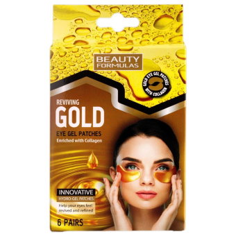 Гелевые патчи под глаза Beauty Formulas Reviving Gold Eye Gel Patches