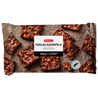 Шоколадно - овсяные батончики без глютена Pirkka 200 гр Шоколадно - овсяные батончики без глютена Pirkka 200 гр