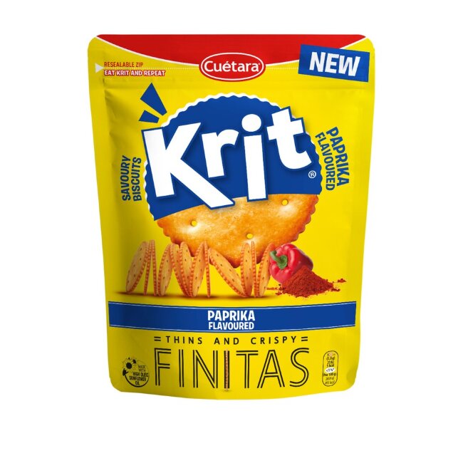 Солёное печенье с паприкой Krit Finitas 150 гр Солёное печенье с паприкой Krit Finitas 150 гр