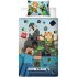 Детский комплект наволочки и пододеяльника Minecraft 150x210 + 50x60 см
