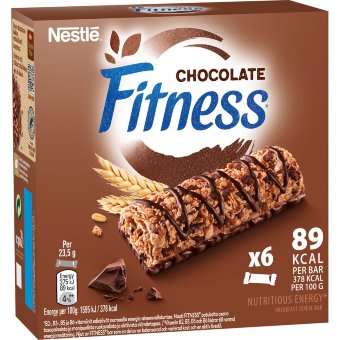 Злаковый батончик в шоколаде Nestlé Fitness (уп 6 шт) 141,0 гр