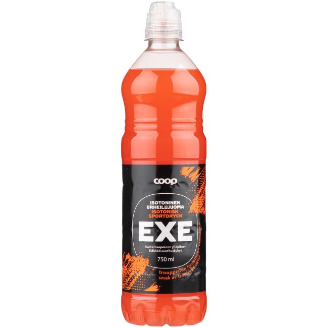 Изотонический спортивный напиток Coop Exe тропический 0,75 л