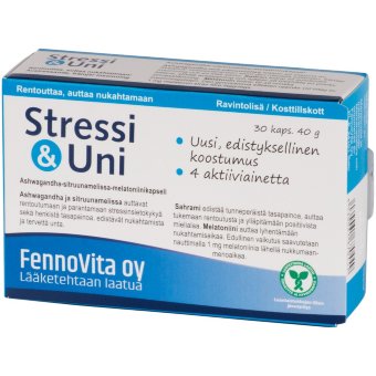 Биодобавка от стресса Fennovita Stressi & Uni Plus 30 капсул Биодобавка от стресса Fennovita Stressi & Uni Plus 30 капсул