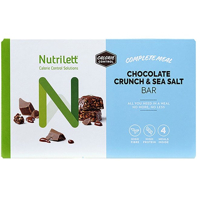 Батончик Nutrilett Chocolate Crunch & морская соль (уп 4 шт) 240 гр Батончик Nutrilett Chocolate Crunch & морская соль (уп 4 шт) 240 гр