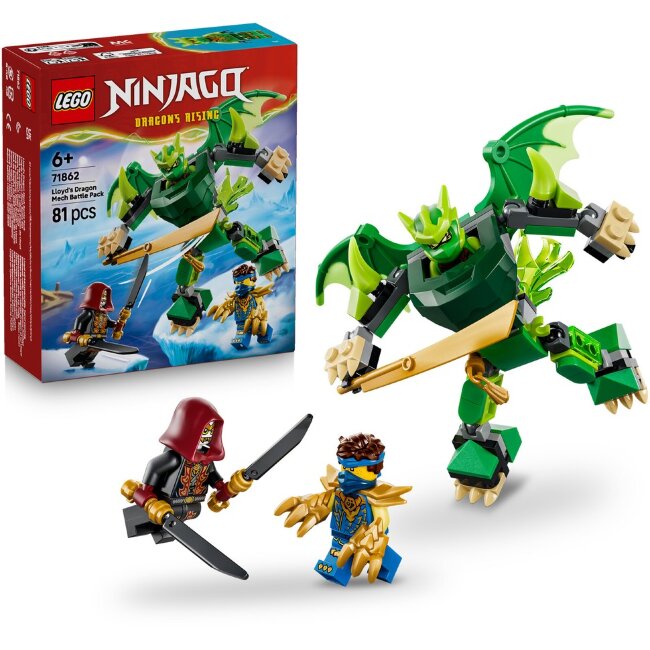 Конструктор LEGO® Ninjago 71862 набор для боя с роботом-драконом Ллойда