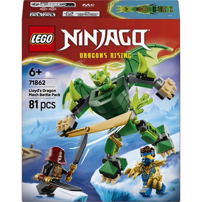 Конструктор LEGO® Ninjago 71862 набор для боя с роботом-драконом Ллойда