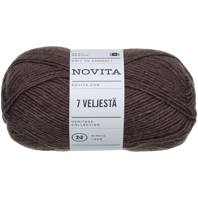 Пряжа Novita 7 Veljestä 100 гр korvasieni 064 Пряжа Novita 7 Veljestä 100 гр korvasieni 064