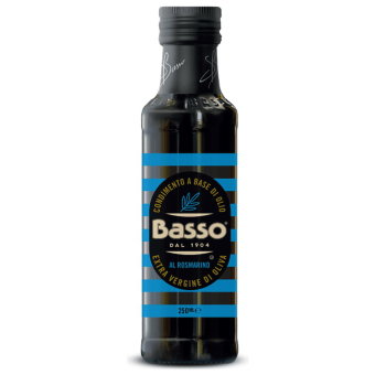 Масло Basso оливковое нерафинированное высшего качества с розмарином 250 мл Масло Basso оливковое нерафинированное высшего качества с розмарином 250 мл