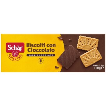 Печенье Schar "Biscotti con Cioccolato" с шоколадом без глютена 150 гр Печенье Schar "Biscotti con Cioccolato" с шоколадом без глютена 150 гр