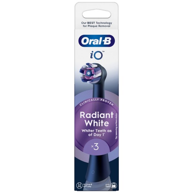 Сменные насадки Oral-B iO Radiant White Black 3 шт