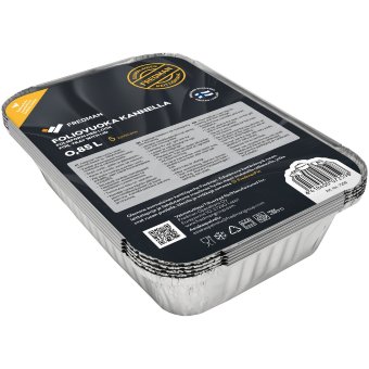 Форма из фольги для запекания Eskimo foliovuoka (прямоугольная) 0,85л 5 шт Форма из фольги для запекания Eskimo foliovuoka (прямоугольная) 0,85л 5 шт