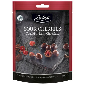 Вишня в тёмном шоколаде Deluxe 100 гр Вишня в тёмном шоколаде Deluxe 100 гр