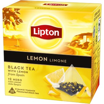 Чай черный в пирамидках с лимоном Lipton Lemon 20шт/уп