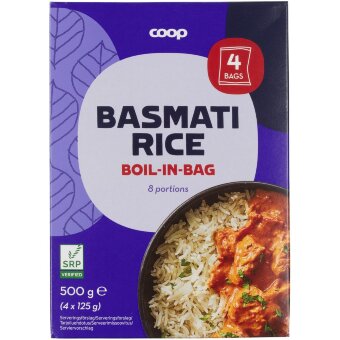 Басмати рис Coop в варочных пакетах (уп 4 шт) 500 гр Басмати рис Coop в варочных пакетах (уп 4 шт) 500 гр