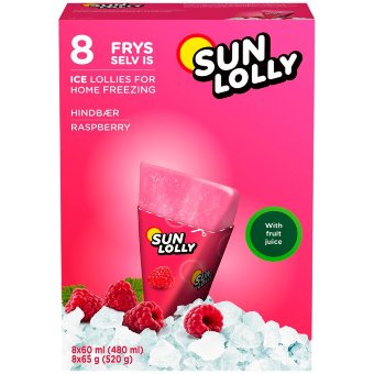 Домашнее замораживаемое фруктовое мороженое Sun Lolly (уп 8 шт х 65 гр) 480 мл вкус малины Домашнее замораживаемое фруктовое мороженое Sun Lolly (уп 8 шт х 65 гр) 480 мл вкус малины