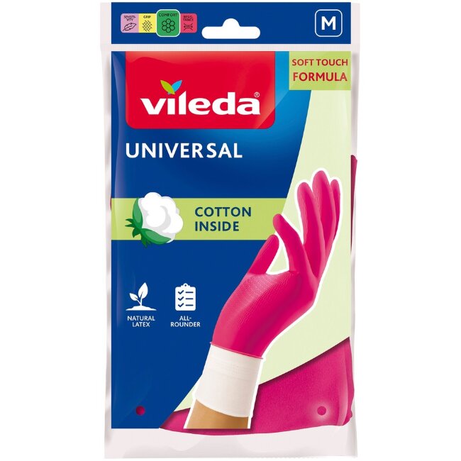 Универсальные хозяйственные перчатки Vileda M (1 пара) Универсальные хозяйственные перчатки Vileda M (1 пара)