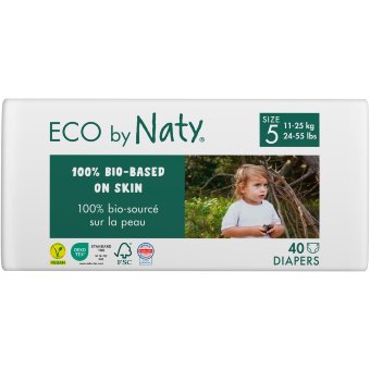 Подгузники Nature Baby Care Naty Jun 5 на липучке 40 шт/уп Подгузники Nature Baby Care Naty Jun 5 на липучке 40 шт/уп