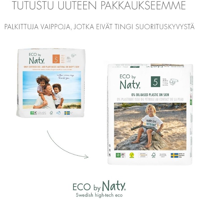 Подгузники Nature Baby Care Naty Jun 5 на липучке 40 шт/уп Подгузники Nature Baby Care Naty Jun 5 на липучке 40 шт/уп
