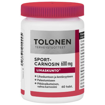 Карнозин Sport Carnosin 600 mg пищевая добавка 60 таблеток Tolonen Карнозин Sport Carnosin 600 mg пищевая добавка 60 таблеток Tolonen